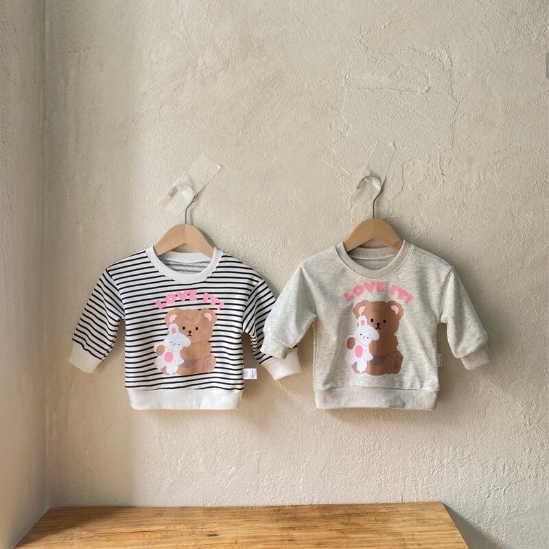 【BABY&KID】秋新作 ベア柄トップス