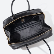 MIU MIU レザー ボー バッグ ラージ ブラック