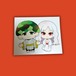 キャラシール：槐と瑞希（九十九神・白蛇）『もののけたちの金の玉』