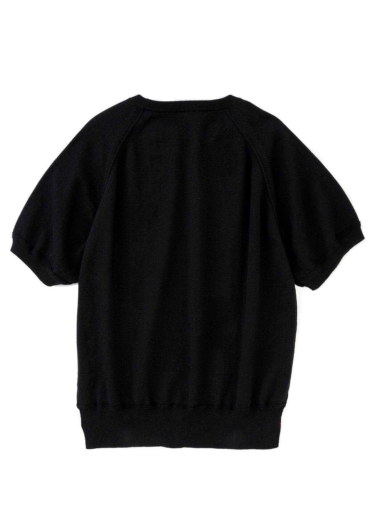 CONTROLLA+ cashmere blend short sleeve raglan knit (black)
