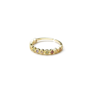 【RESTOCK】S925 MULTI COLOR ZIRCONIA RING