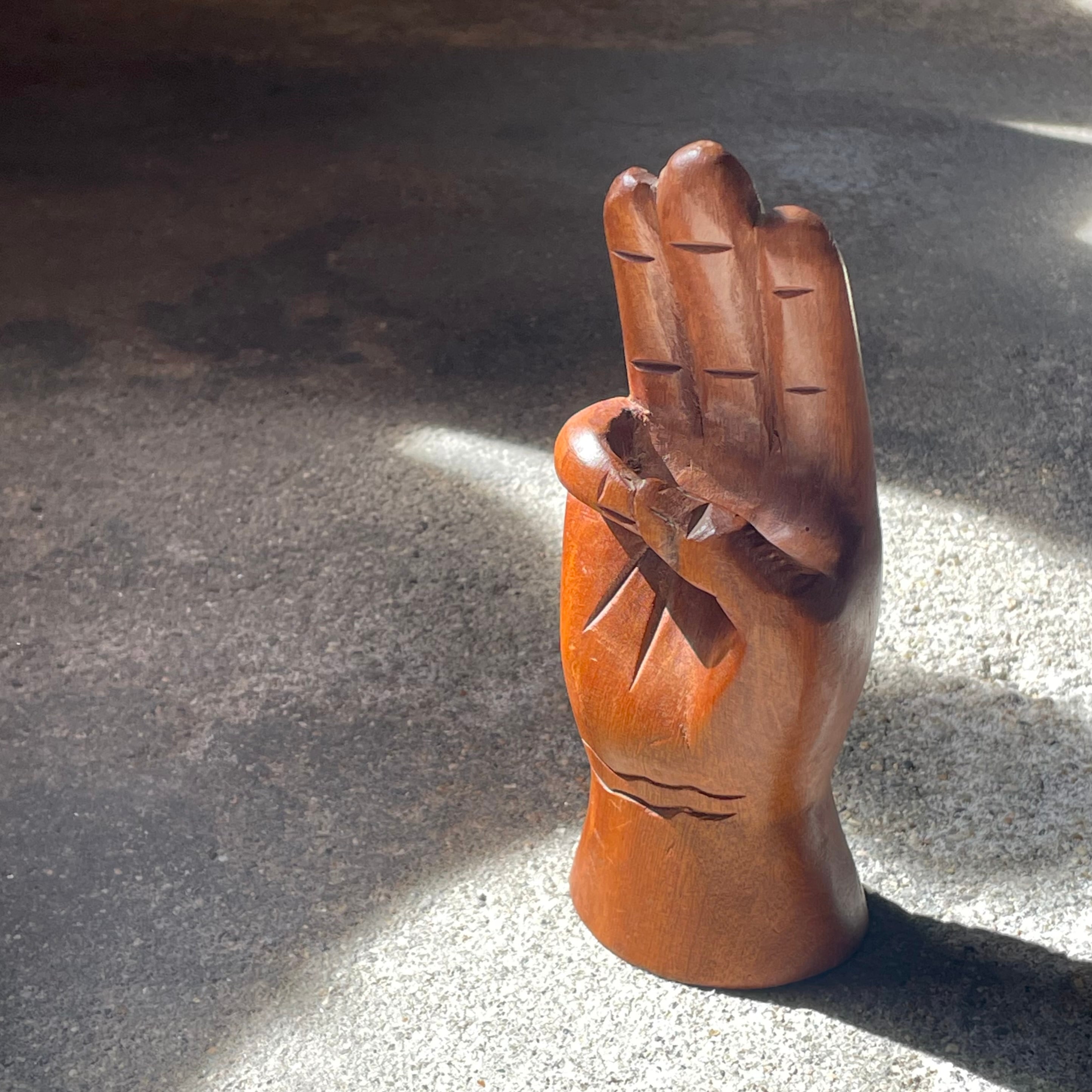 ハンドオブジェ　ビンテージ　60's〜70's HAND 60's Wooden Hand Object | oddment store /vintage・antique・vintage