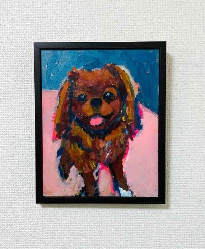 OIL COLOUR | 油彩画 #現代アート #犬 #猫