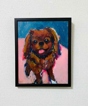 OIL COLOUR | 油彩画 #現代アート #犬 #猫