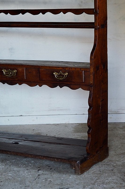 フランス アンティーク Oak Shelf シェルフ 棚 テーブル フランス
