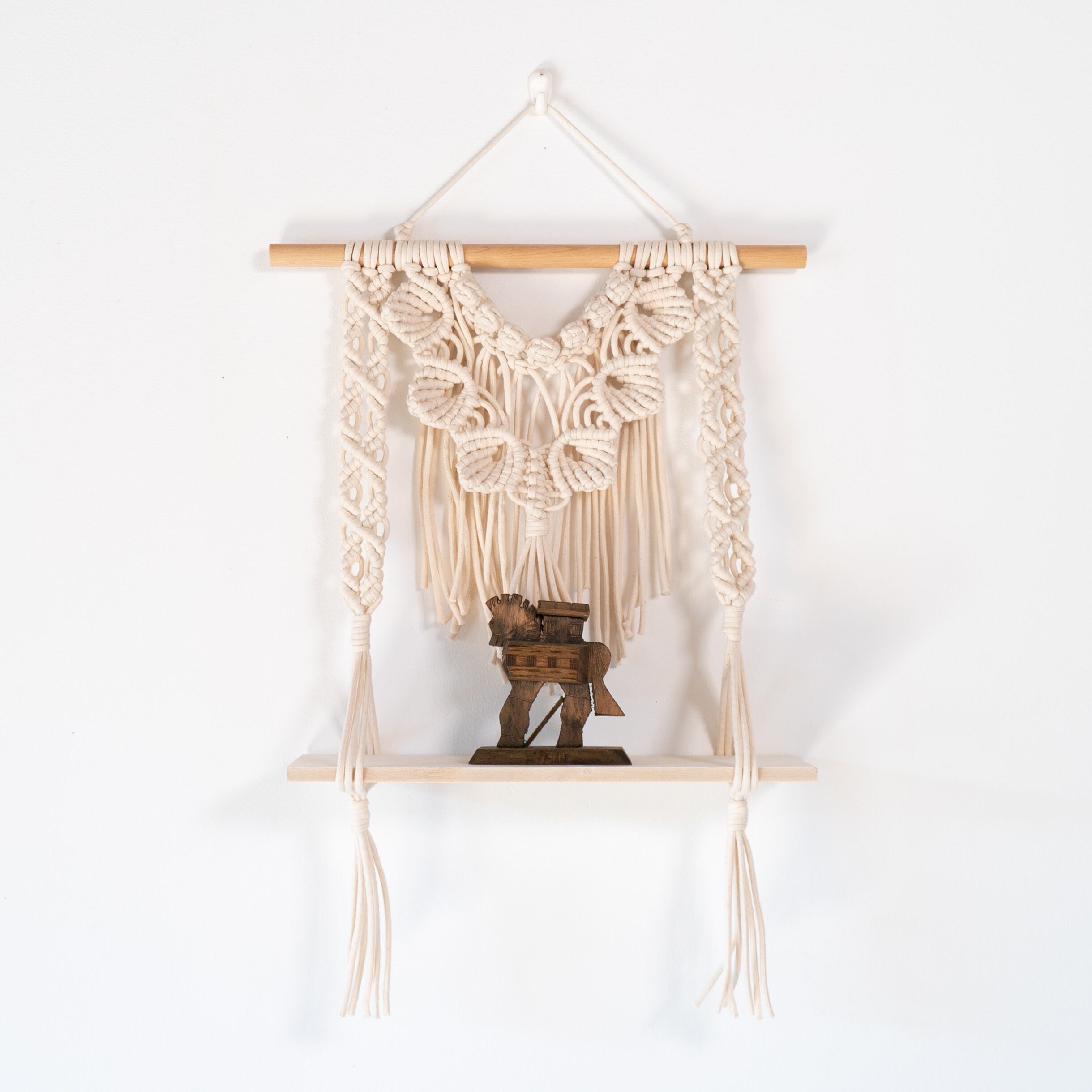 【big size】#50 鹿の角 マクラメタペストリー big size】#50 鹿の角 マクラメタペストリー