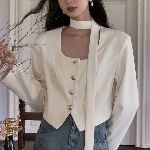 ゴールドボタン リュスク ジャケット 2color A37