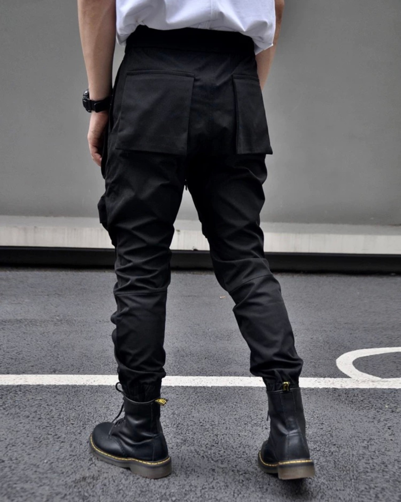 【お得なコーデ販売】クロコレザーダウン(OU00005)  × スキニーカーゴパンツ(P00007)