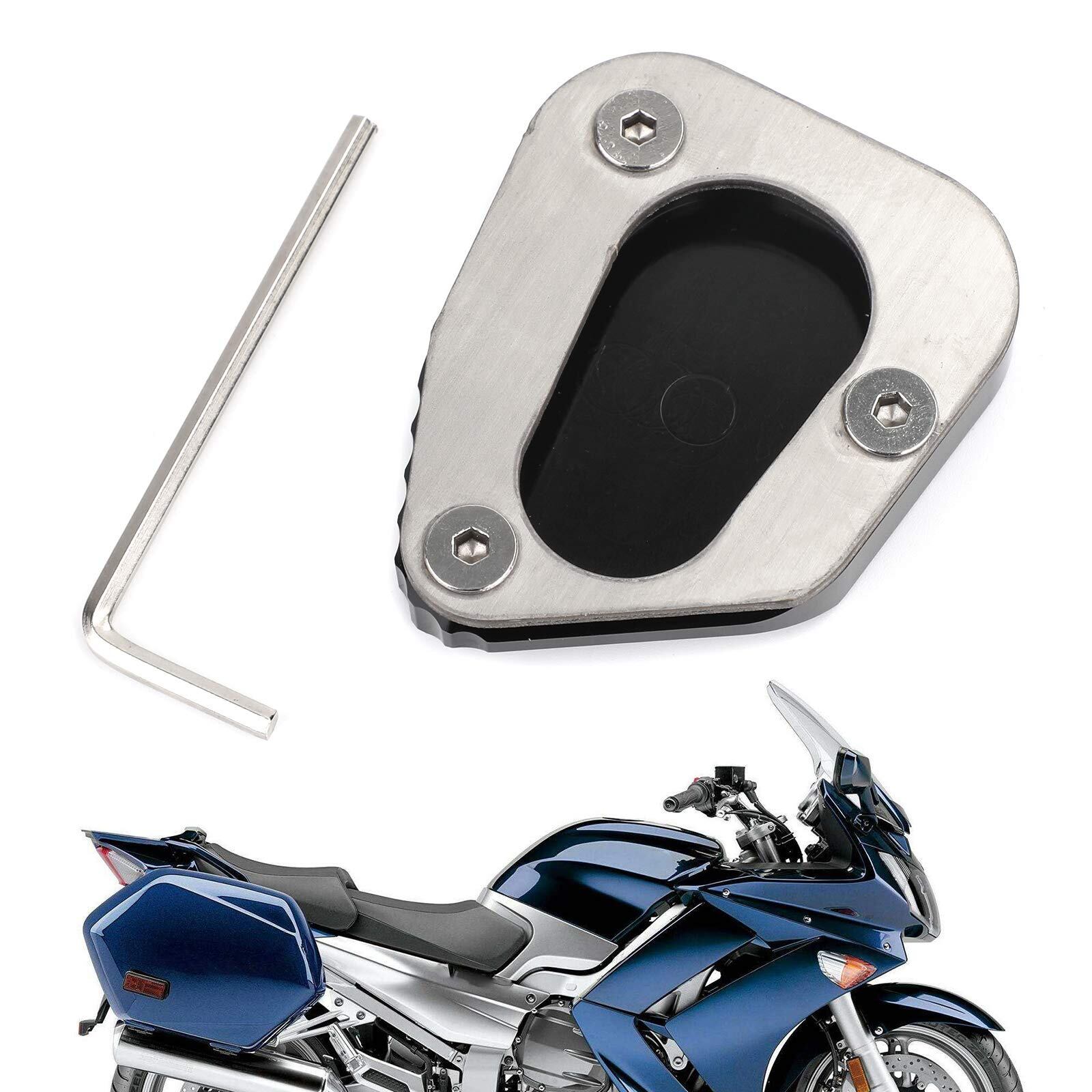 Bruce & Shark キックスタンド サイドスタンド 拡大プレート パッド YAMAHA FJR1300 2006-2017用 バイク・オートバイ用