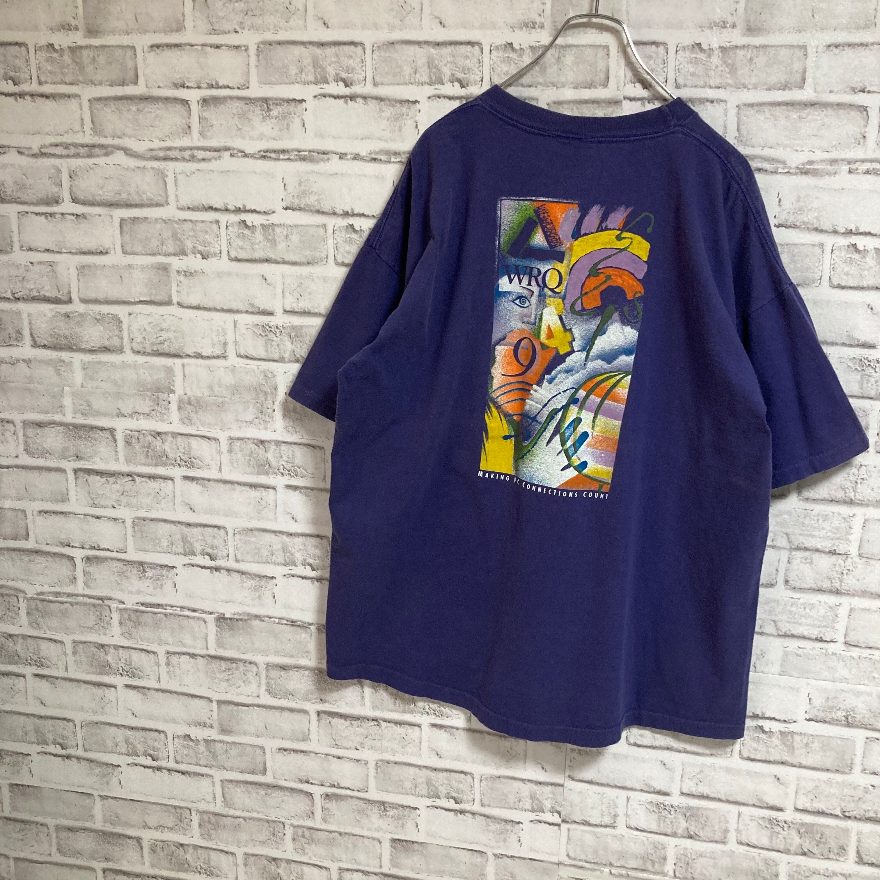 S/S Tee XL相当 90s vintage “WRQ Reflection” Tee 企業モノ Tシャツ