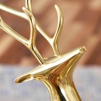 置物 オーナメント インテリア雑貨 小物 トナカイ アニマル 動物 ゴールド 金 キラキラ オブジェ 飾り 模型 おしゃれ かわいい クリスマス