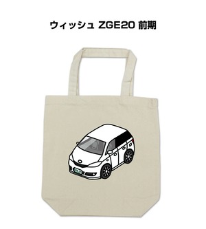 トートバッグ エコバッグ トヨタ ウィッシュ ZGE20 前期【受注生産】