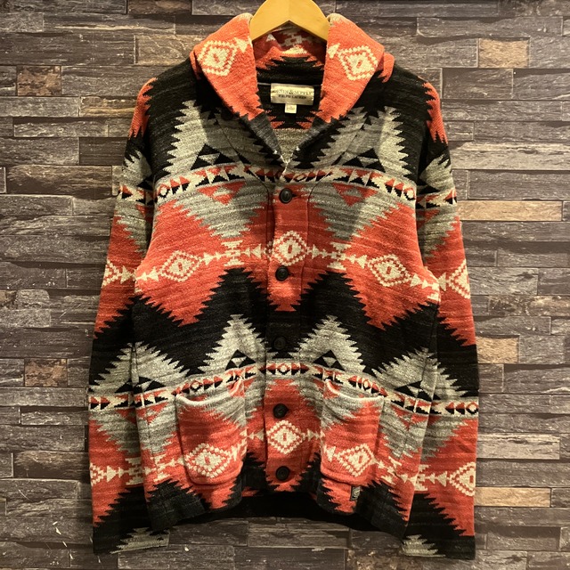 DENIM&SUPPLY NATIVE SHAWL COTTON CARDIGAN