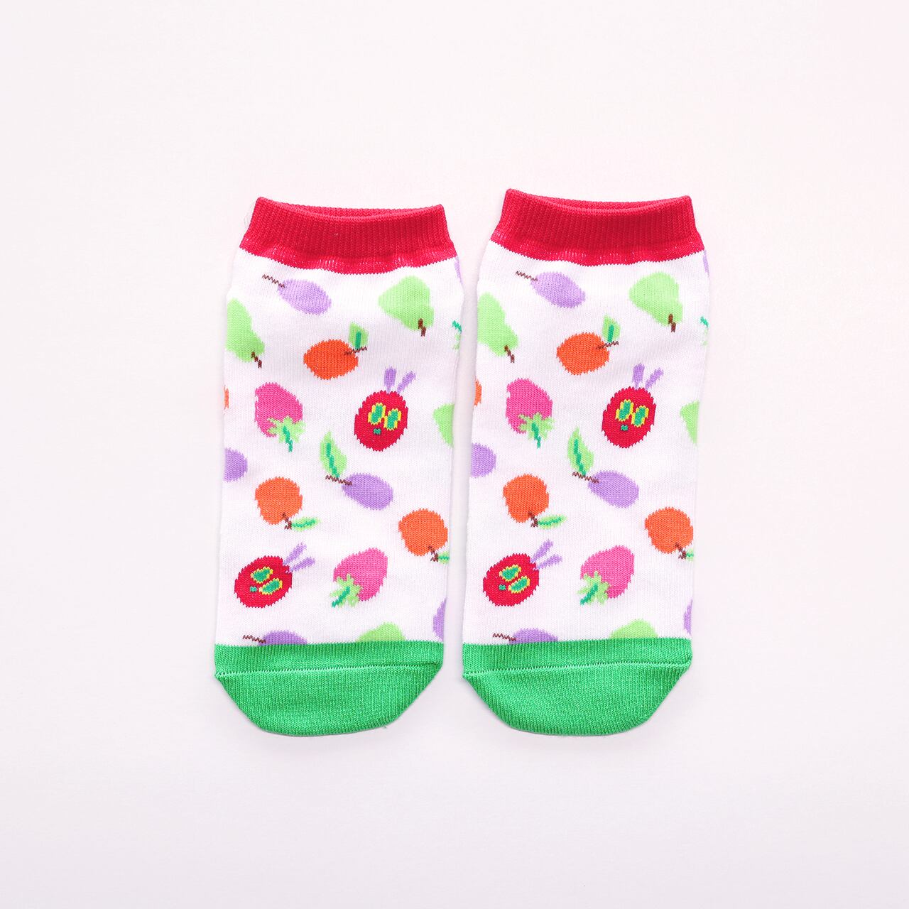 靴下 レディース フルーツ はらぺこあおむし 絵本のくつした 親子の時間研究所store