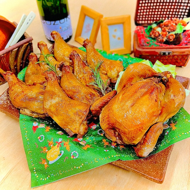 【クリスマス限定】鶏丸焼きスモーク&骨付きモモスモーク