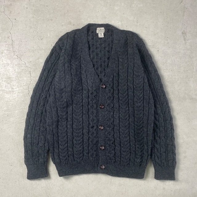 00年代 アイルランド製 L.L.Bean エルエルビーン ウールニット 
