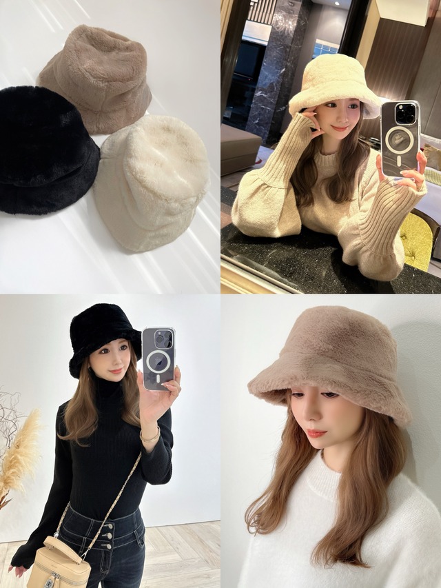 MOCOA'S 上質ECOファーHAT ￥5,100+tax