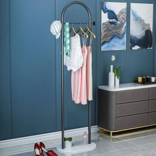 ハンガーラック アーチ型 コートハンガー 衣類収納 スタンド式 洋服掛け シンプル モダン おしゃれ 省スペース 一人暮らし 寝室 リビング インテリア