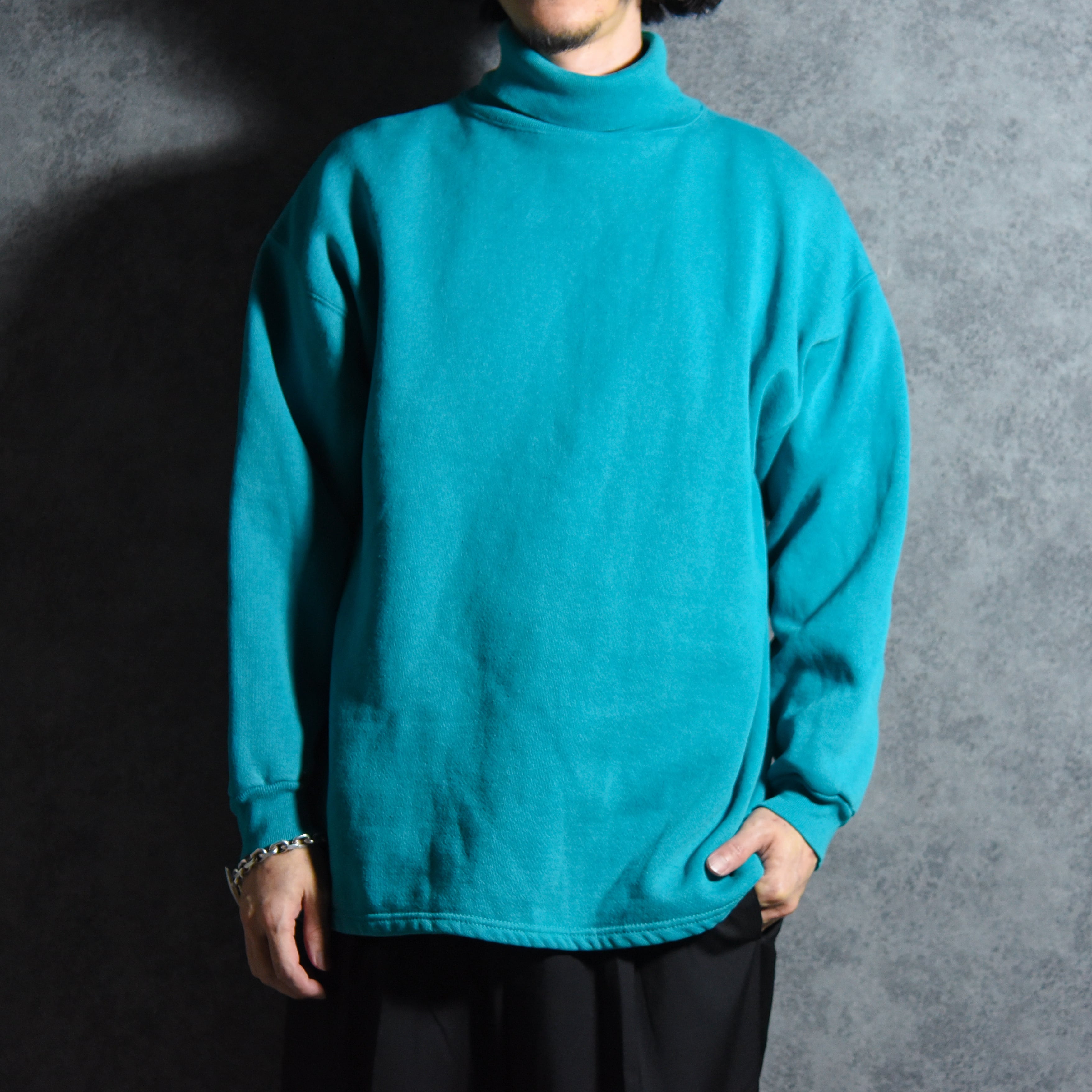 90s Tultex Cotton Turtle Neck Sweat タルテックス タートルネック 裏