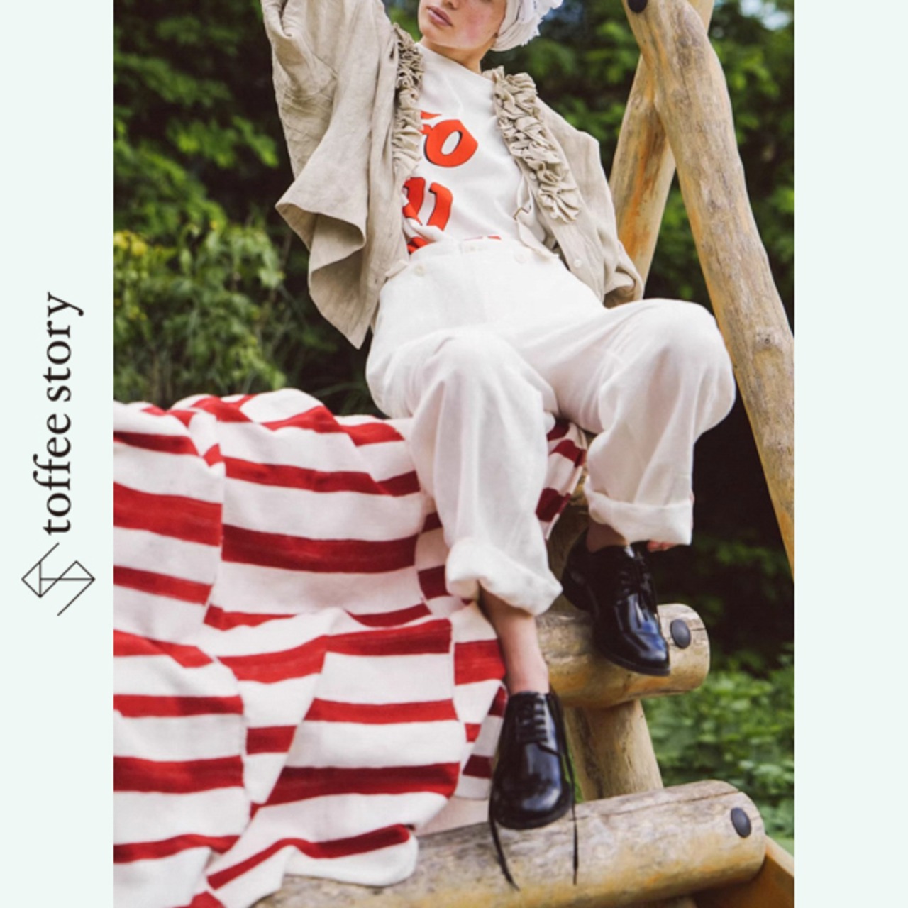 リネンフリルと陽だまりのバルーン袖シャツ 《W0190》