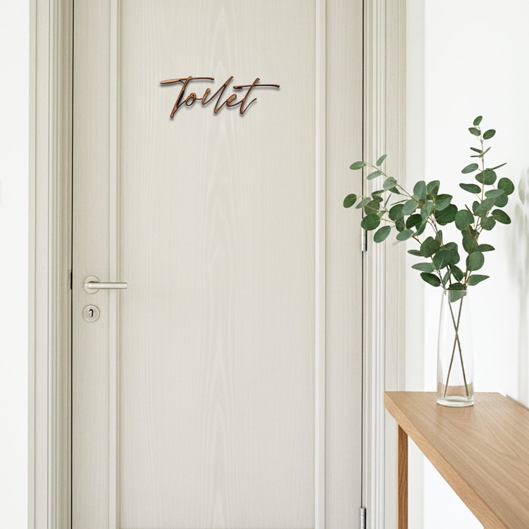 木製トイレサイン Urban Chic / Toilet