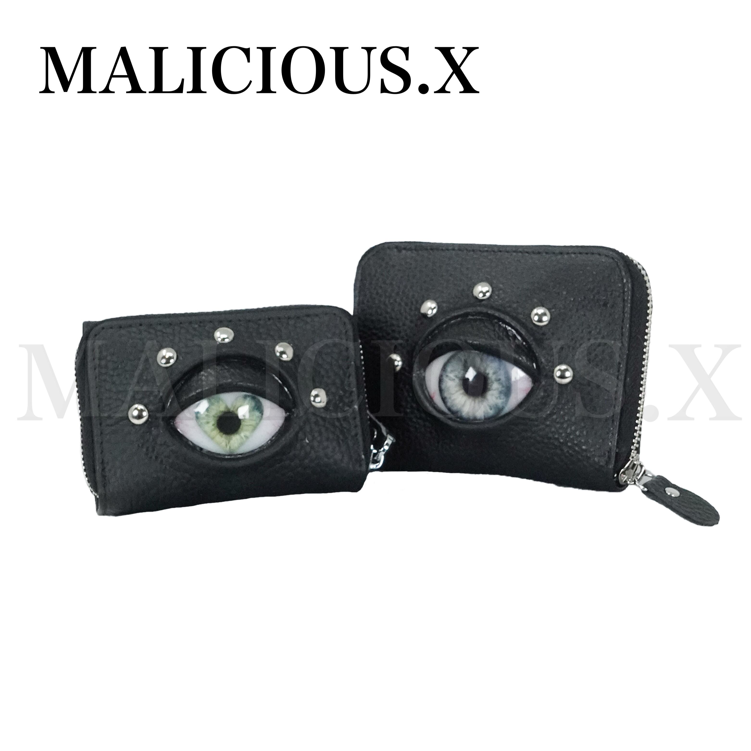 Devil Eye Tri-folding mini wallet(Black) /Red | MALICIOUS.X