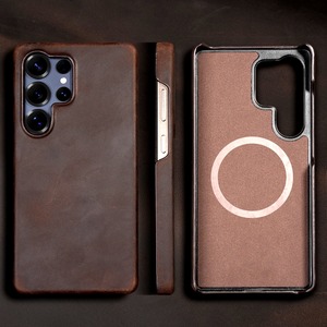 ◆Galaxy S26/S25/S24/Plus/Ultra◆ Crazy Horse Leather Phone Case / クレイジーホース 本革 スマホケース