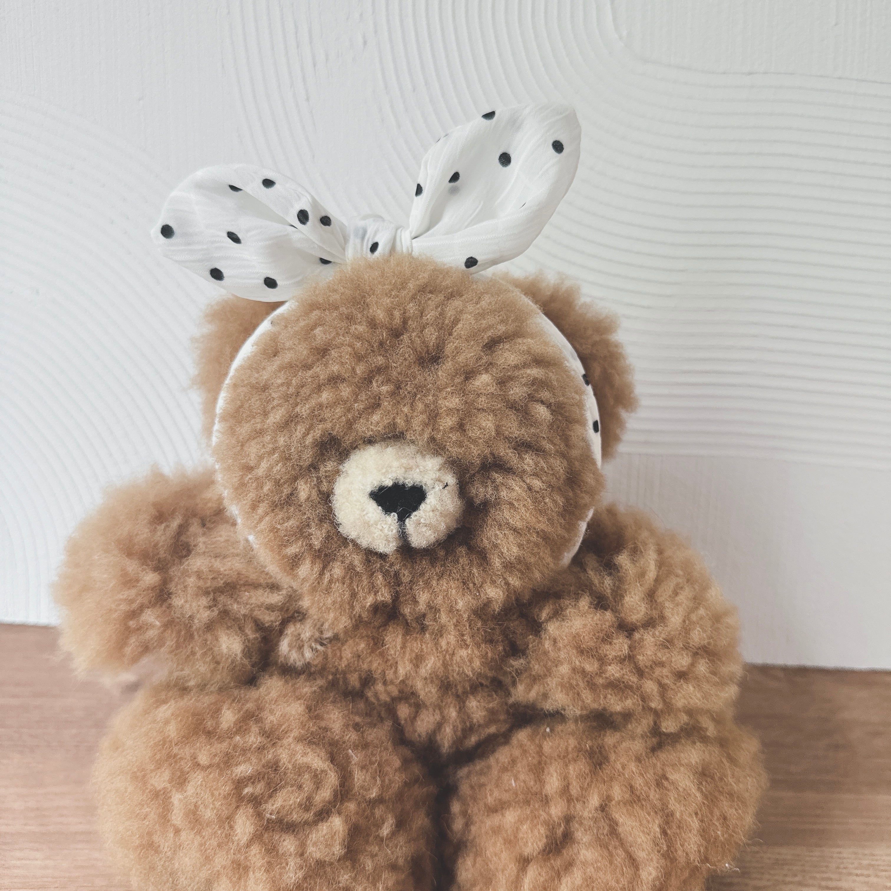 ドット柄大きなおリボン撮影用カチューシャ