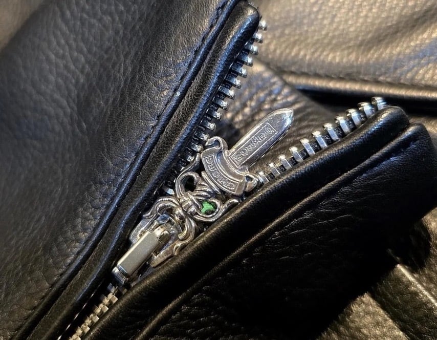 CHROME HEARTS クロムハーツ JJ Dean HERMES Leather Jacket レザー