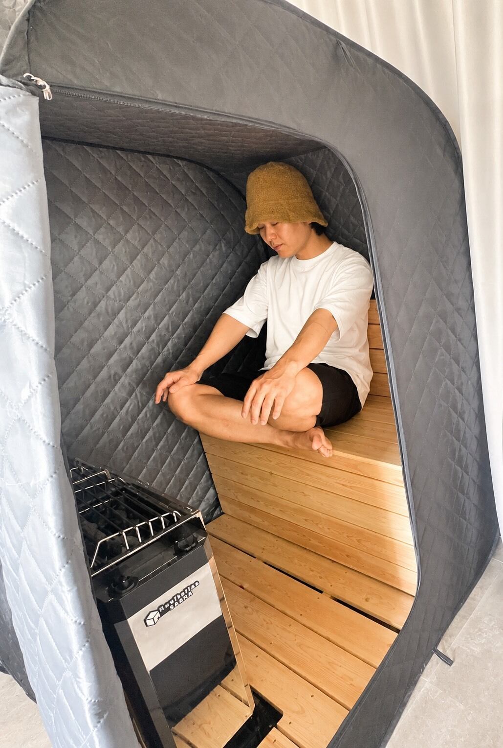 HINOKI BENCH』【2人用】おうちDEサウナRich専用設計 国産ヒノキ 本格