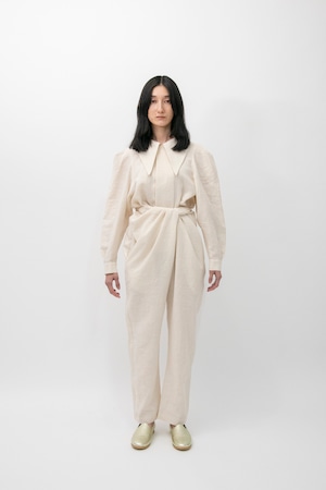 COSMIC WONDER and woven cotton wrapped pants