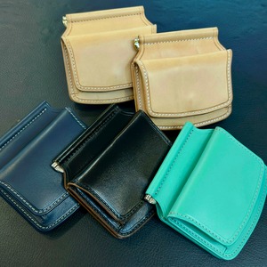 Bluesunshinetrading×6Tleatherworksコラボ マネークリップ Navy　