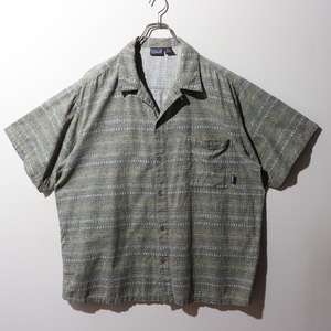 極美品 XL ACシャツ 緑 グリーン 総柄 パタゴニア patagonia アロハ パタロハ