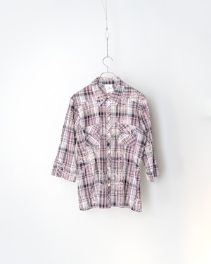 EURO EMBROIDERY CHECK SHIRT