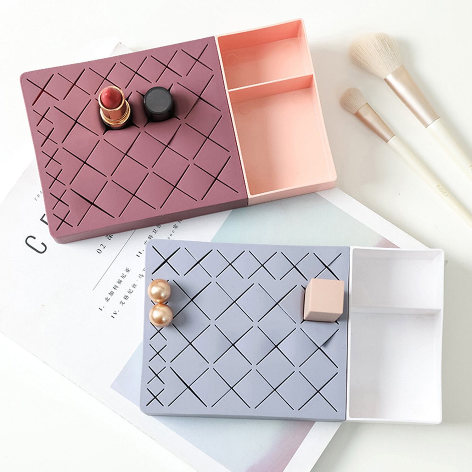 リップ収納 ネイルラック ネイル置き 多機能 化粧品収納 口紅 収納