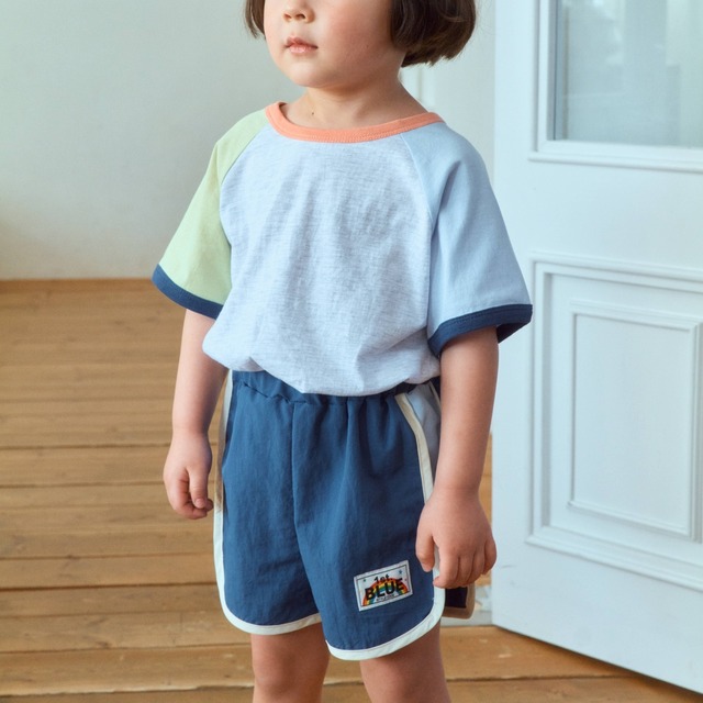 [予約][送料無料]≪1st blue≫First Color Block Shorts 15