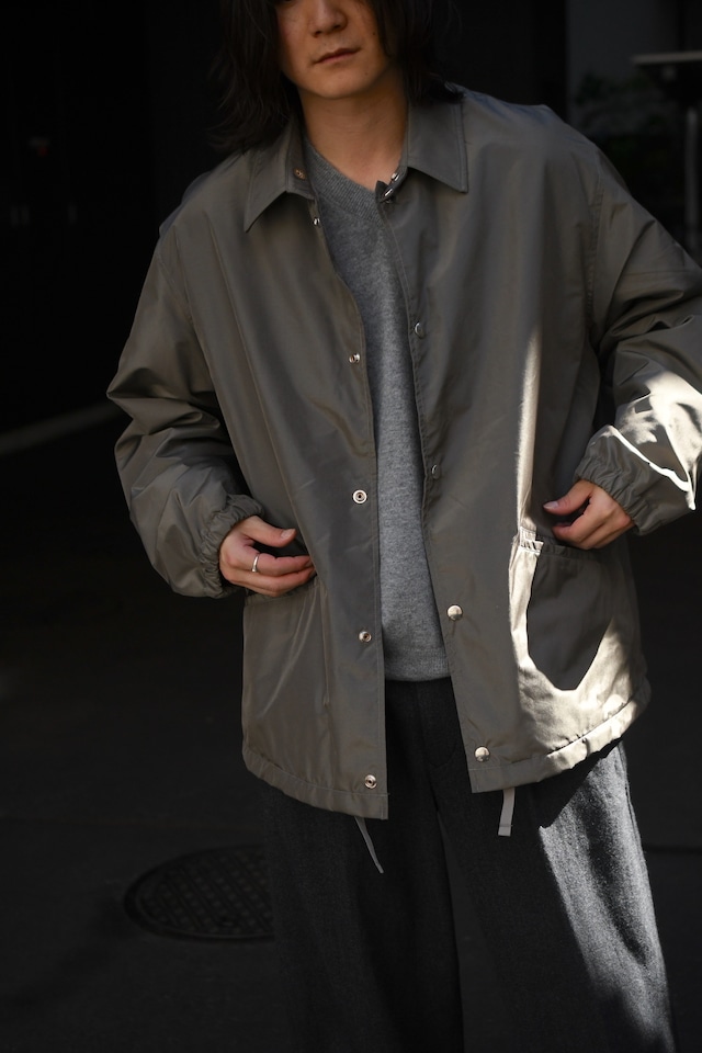 KAPTAIN SUNSHINE / Silk Poly Coach Jacket (Stone Gray)