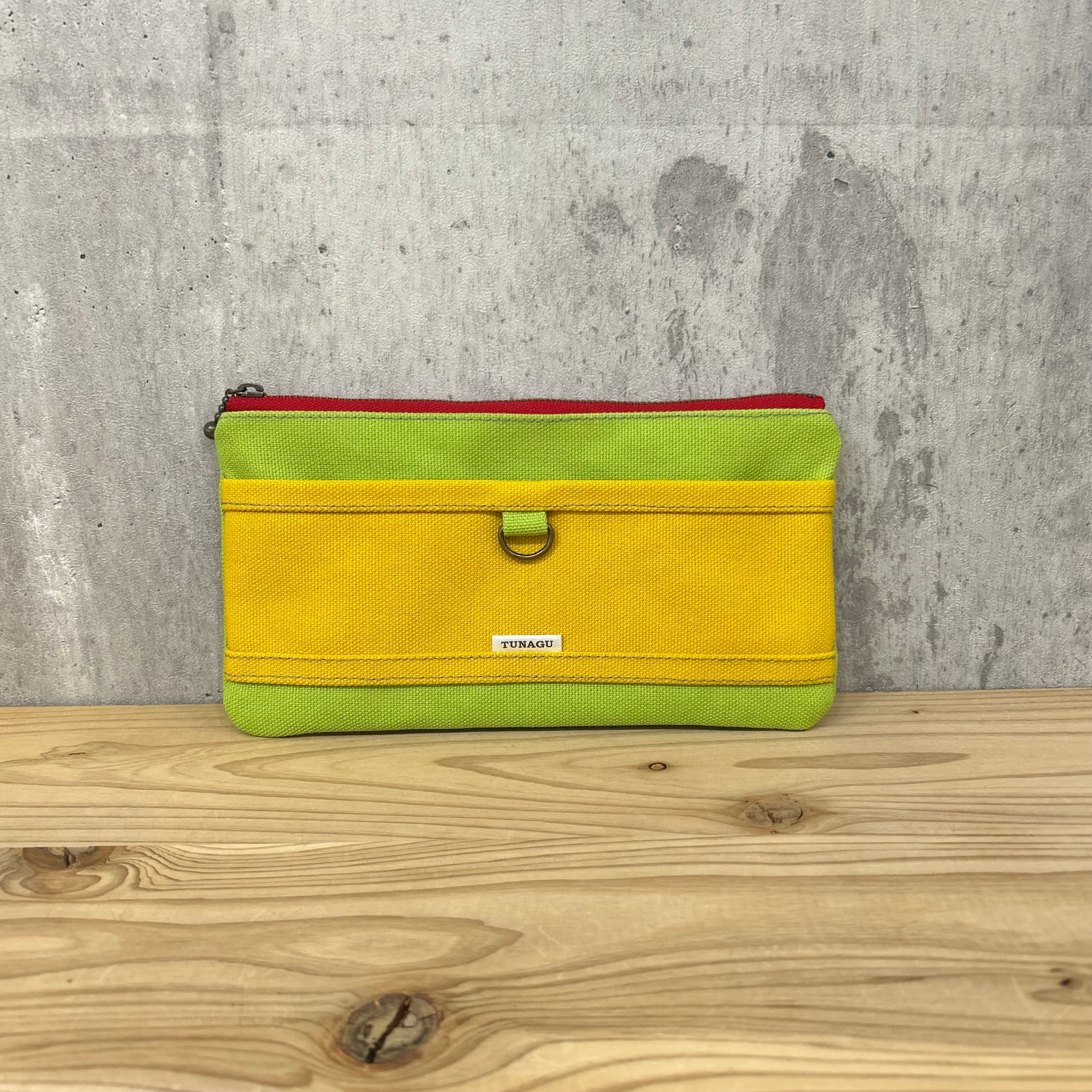 ▼Mulch Wallet pouch 【ライム×マスタード】