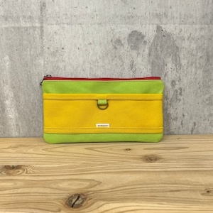 ▼Mulch Wallet pouch 【ライム×マスタード】
