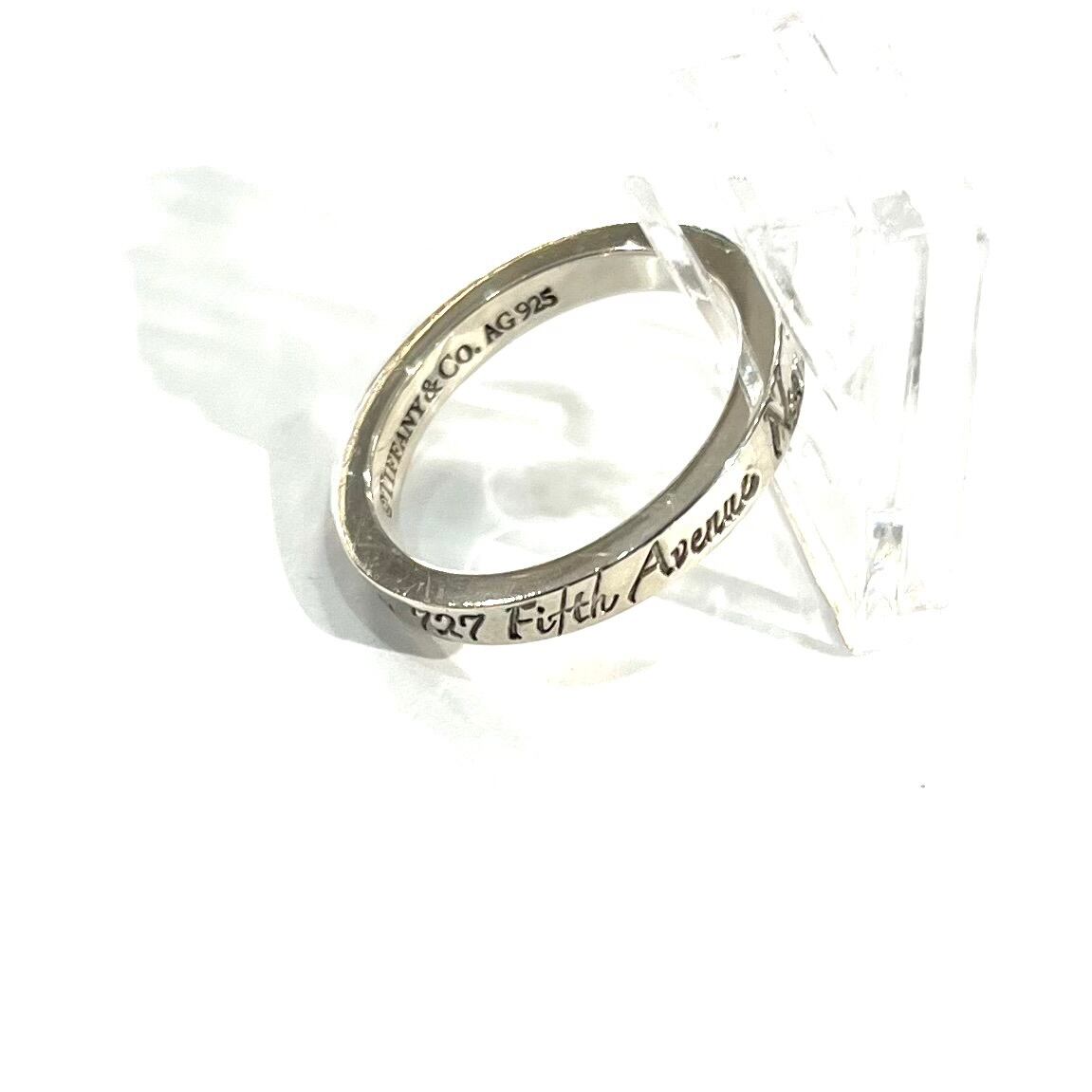 TIFFANY＆CO】【13号】 2524 ティファニーaddressナローリング 指輪