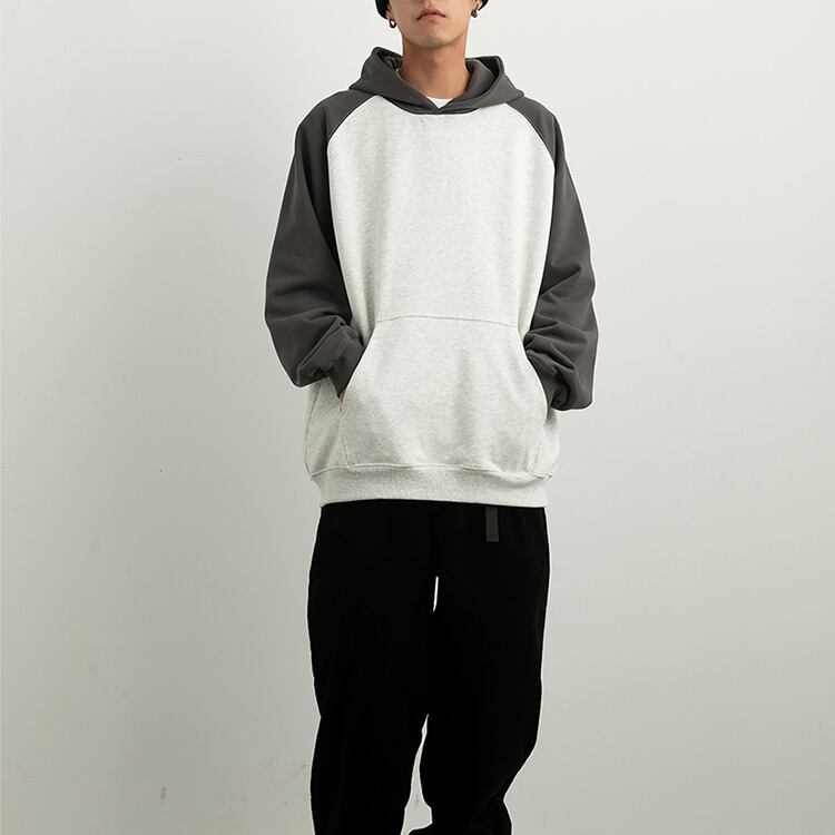 ★SPLICING CONTRAST COLOR HOODIE　　　20282