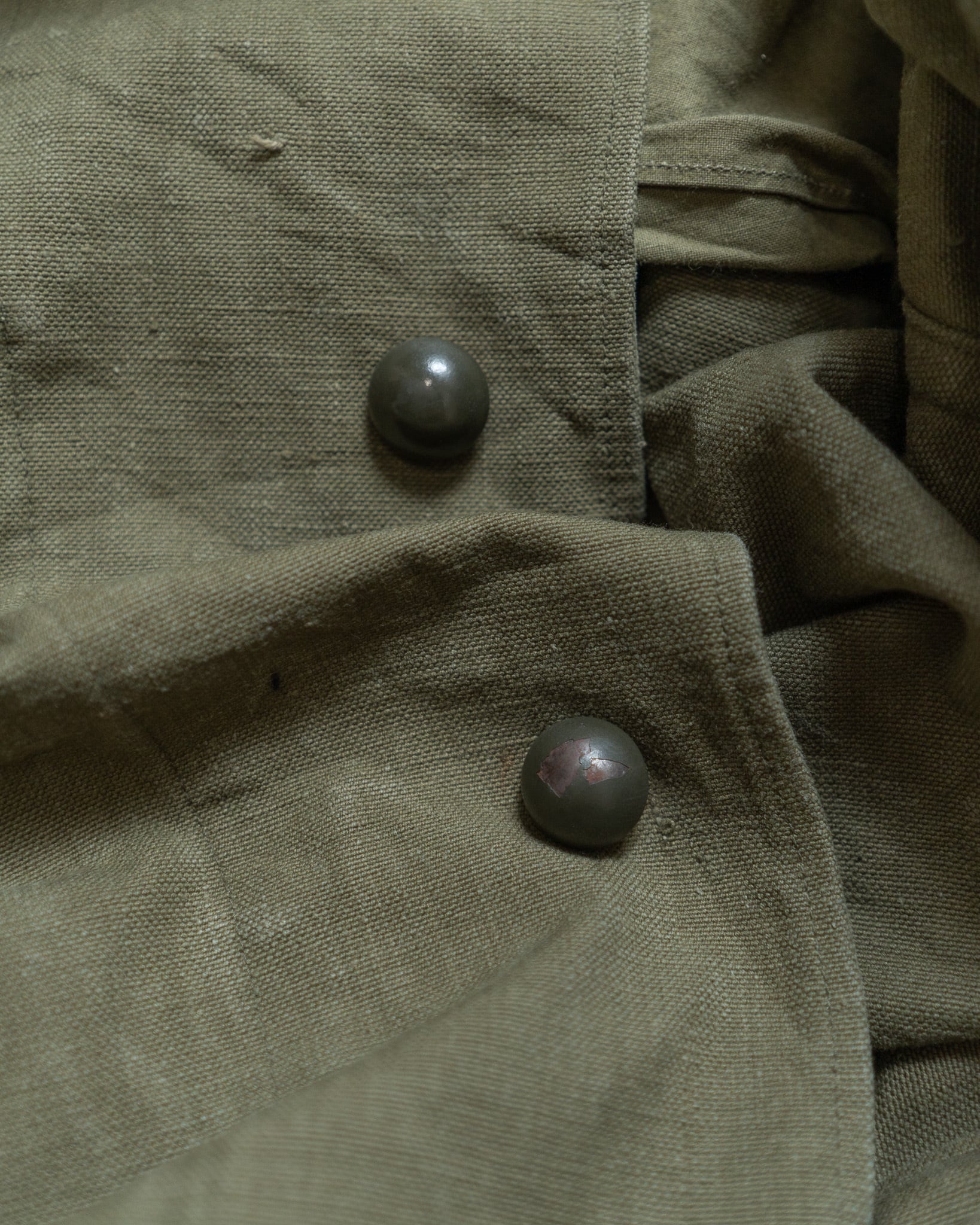 USED】40-50's French Army M-35 Motorcycle Coat Long Type USED】40-50's French Army M-35 Motorcycle Coat Long Type