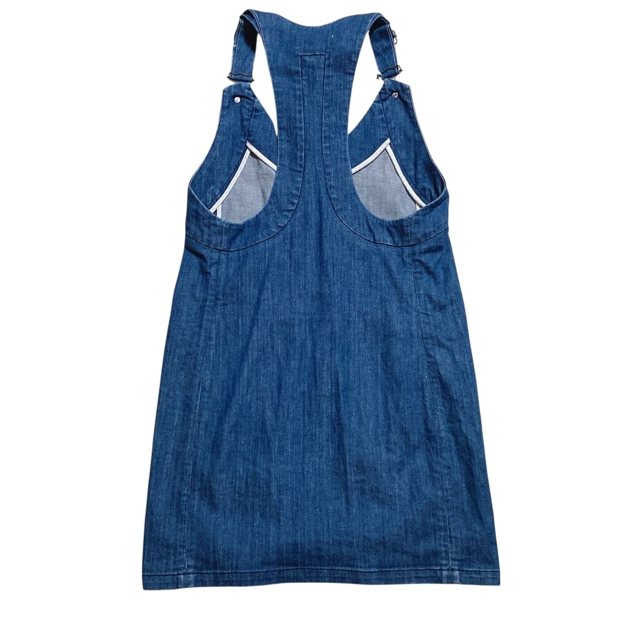 Chloe クロエ ジャンパースカート ワンピース インディゴ ひざ丈 Chloe クロエ ジャンパースカート ワンピース インディゴ ひざ丈