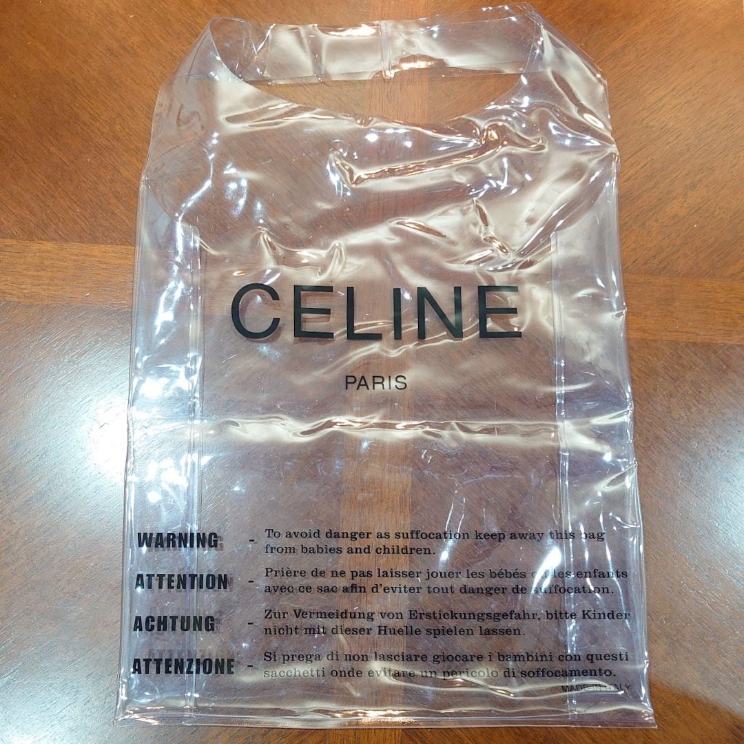 SALE！CELINE セリーヌ ビニールバッグ クリアバッグ トートバッグ