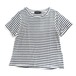 MINKPINK ボーダー半袖カットソー Navy stripe