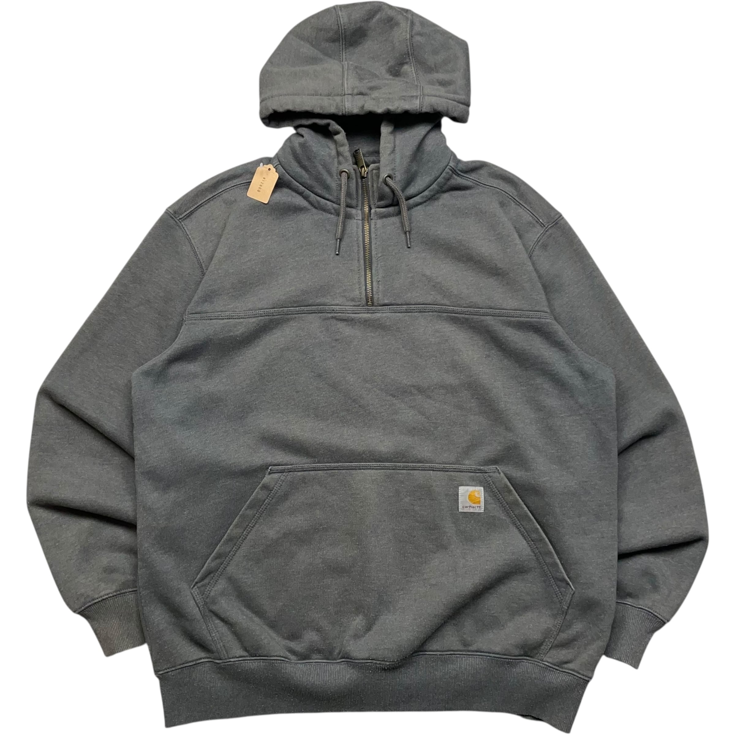 《L》Carhartt カーハート ハーフジップパーカー ワンポイントロゴ ブラックno.9467