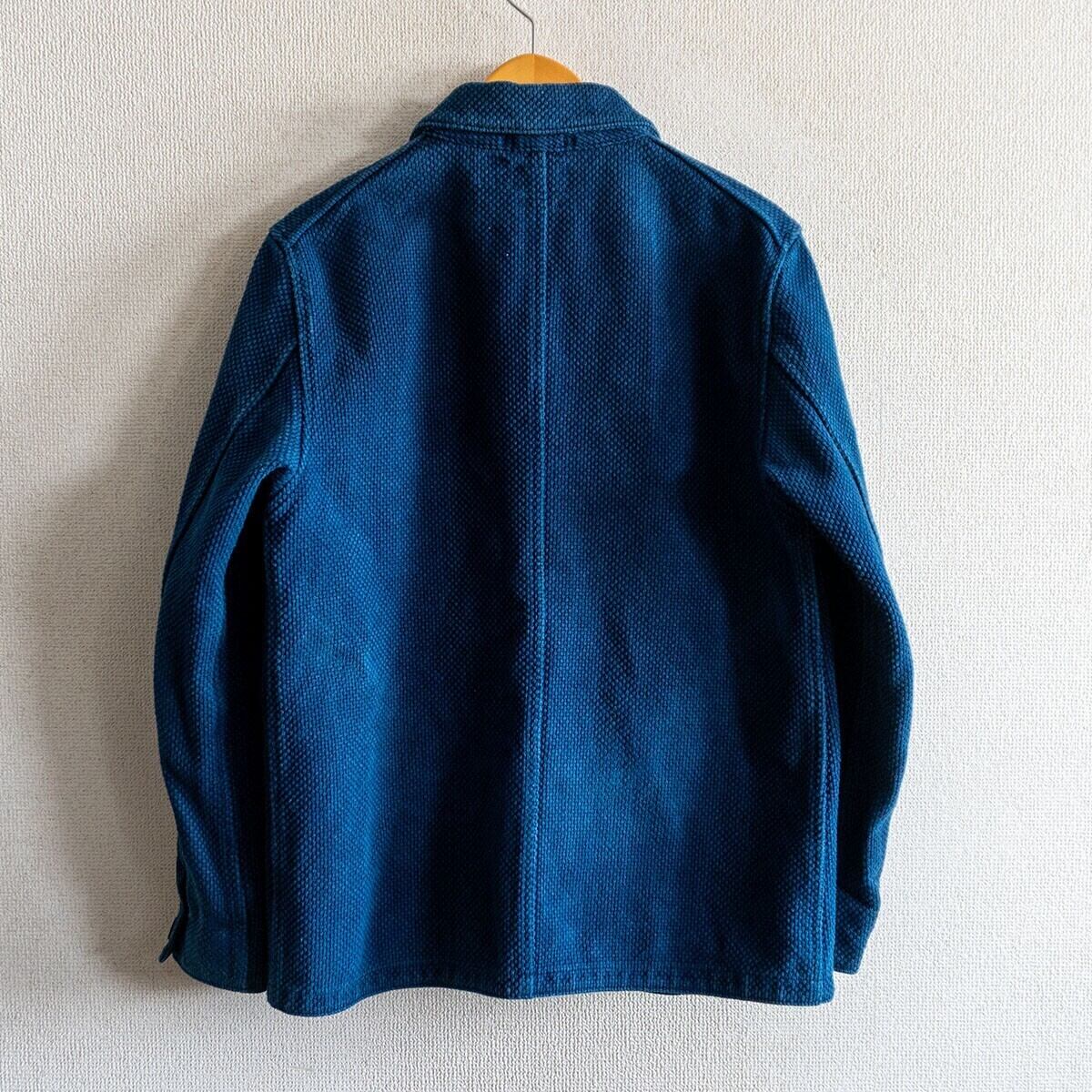 美品】 BLUE BLUE JAPAN 【刺し子 カバーオール ジャケット】2(M