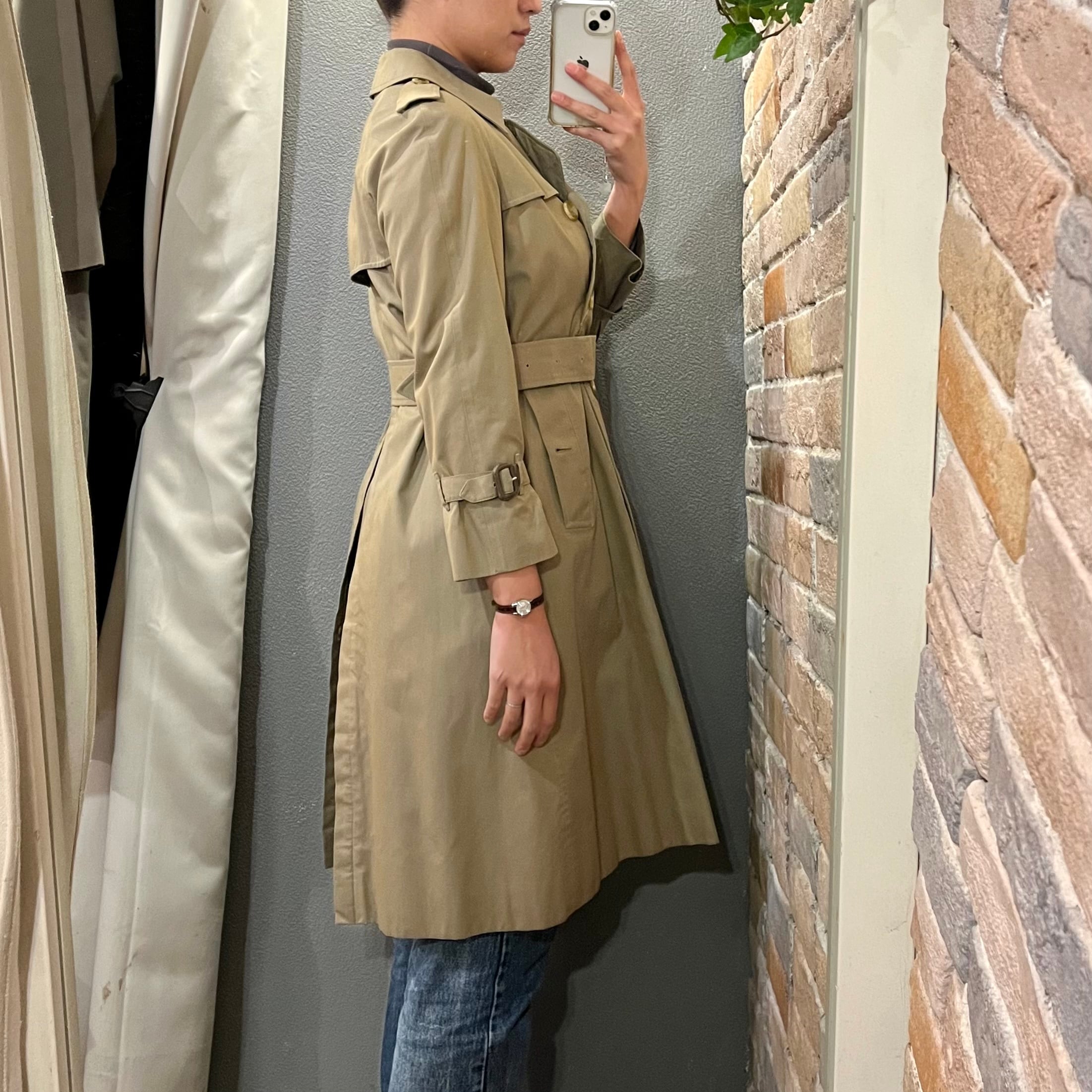 burberry “ladies trench coat” size6 バーバリー 英国製 トレンチ