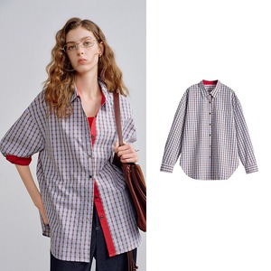Bicolor Plaid Shirt / バイカラー チェック シャツ