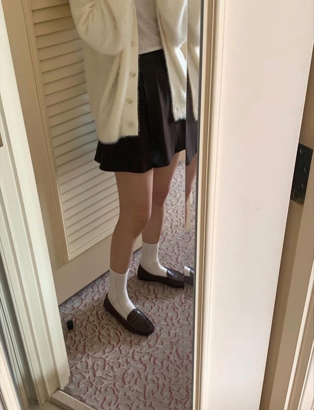 (LITER) Kelly wool buckle skirt / 2color